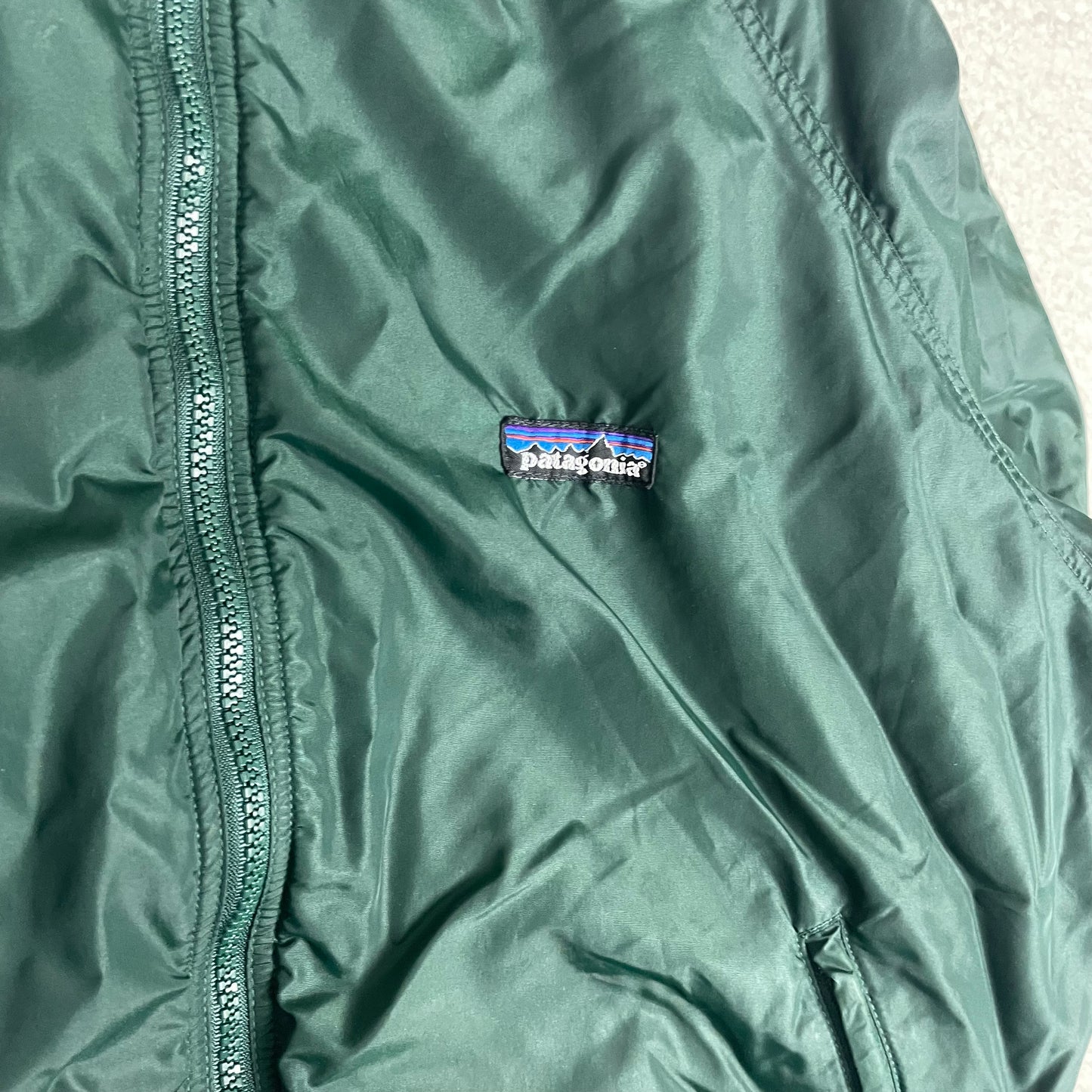 Vintage Patagonia Fleece Lined Green Windbreaker Jacket