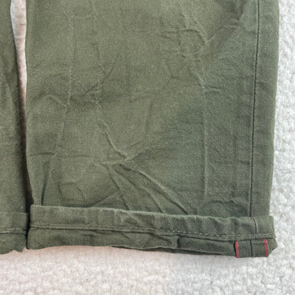Naked & Famous Army Green Duck Selvedge Jeans