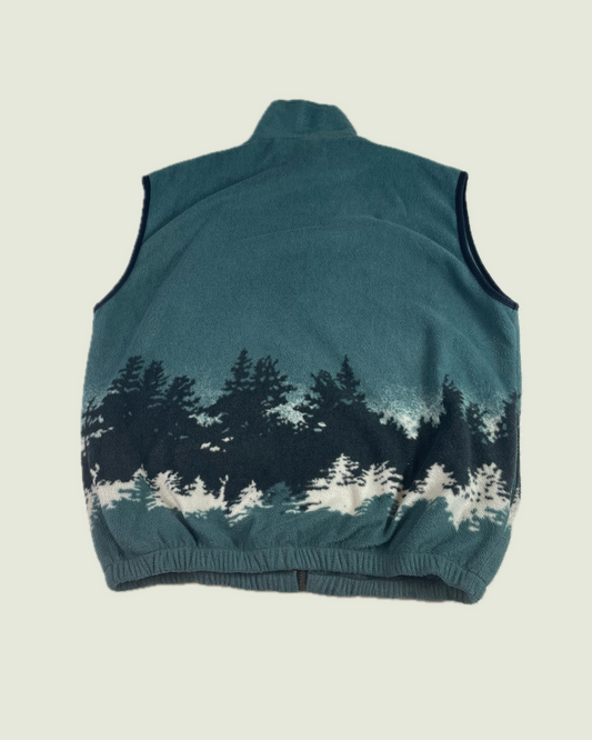 Vintage Outdoors Wildlife Eagle AOP Zip Up Fleece Vest