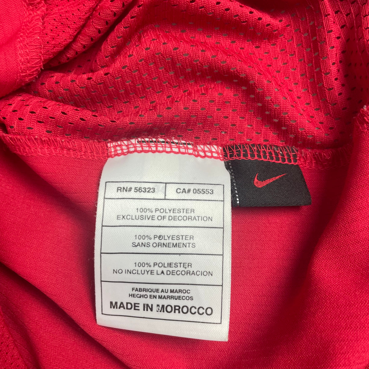 Y2K Nike Red Manchester United Vodafone Soccer Jersey M 04 06