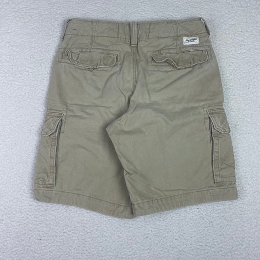 Abercrombie & Fitch Tan Baggy Cargo Shorts