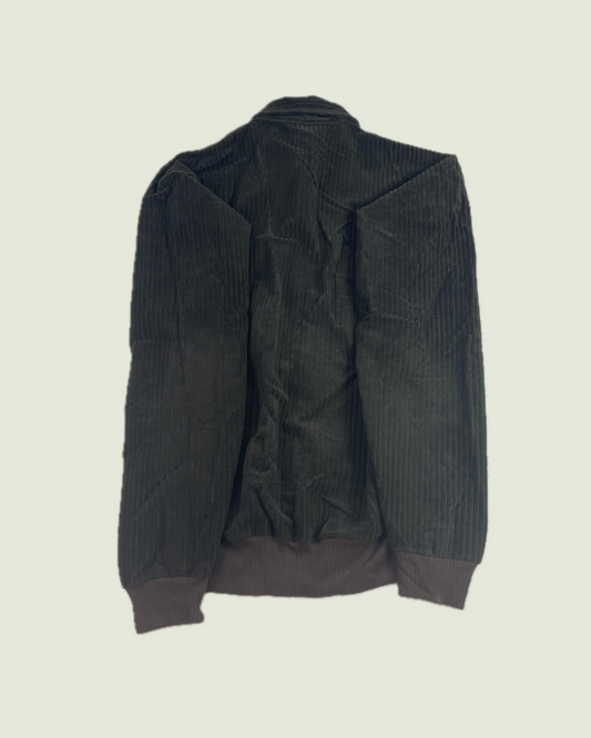Vintage Arrow Dagger Collar Corduory Brown Sweatshirt
