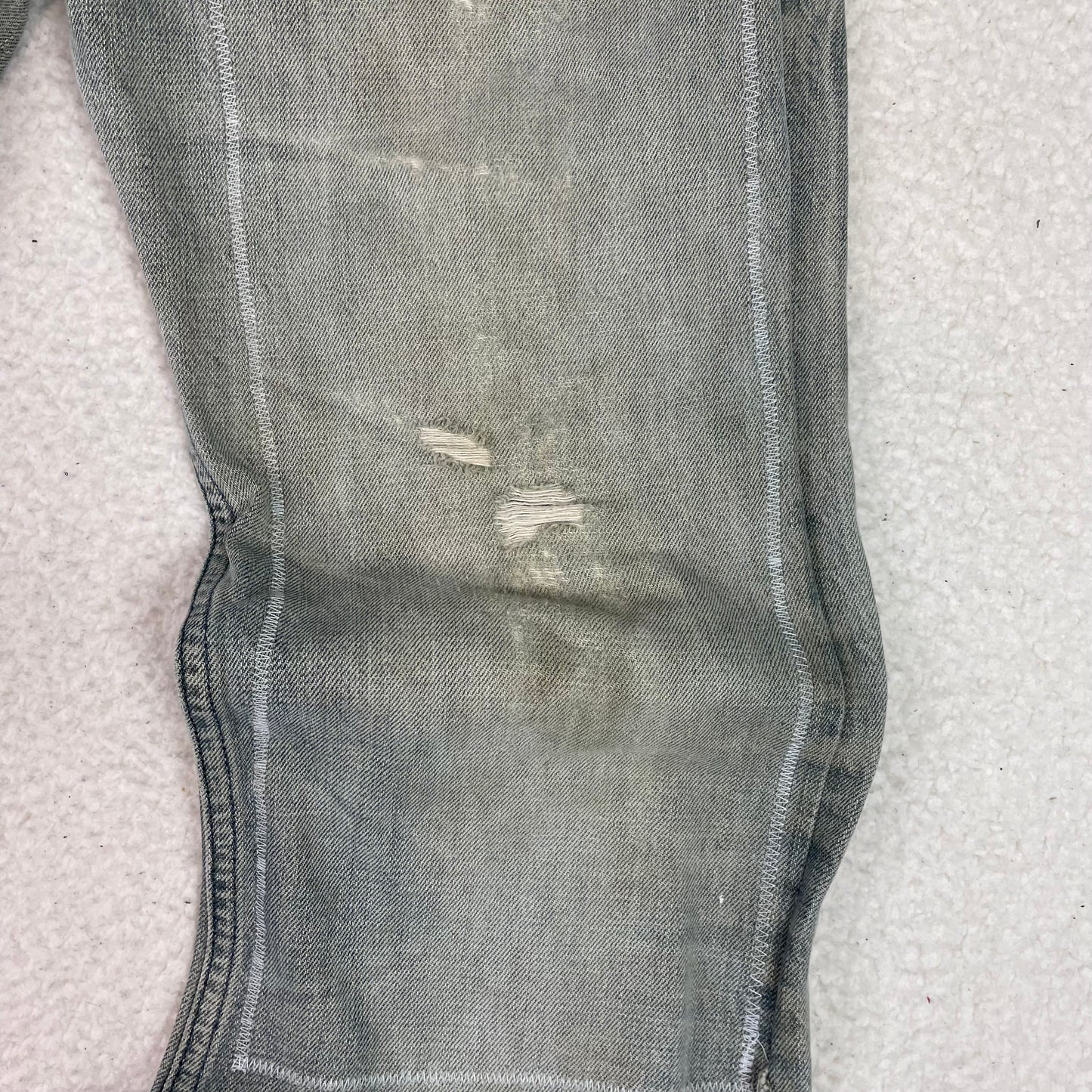Vintage Diesel Zathan Distressed Light Wash Bootcut Jeans
