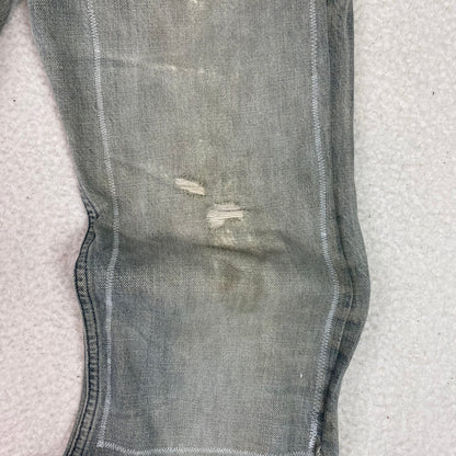 Vintage Diesel Zathan Distressed Light Wash Bootcut Jeans