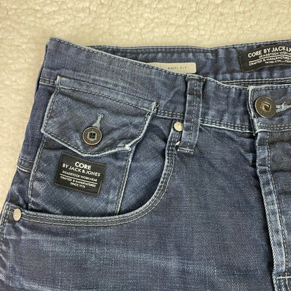 Jack & Jones Anti Fit Stan Moto Double Knee Jeans