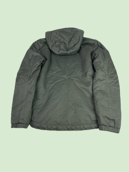 Kuhl Projekt Olive Green Sherpa Lined Hooded Quilted Jacket