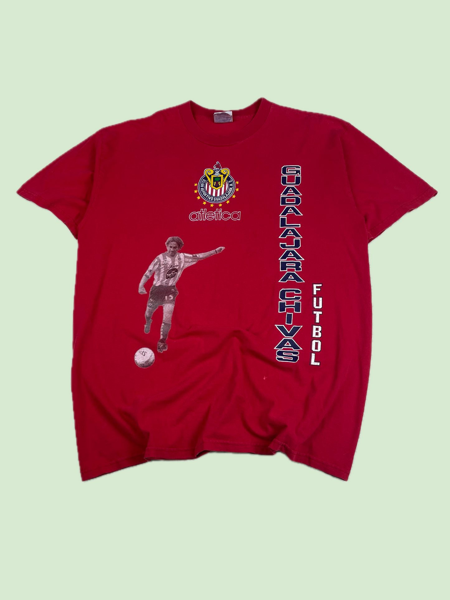 Atletica Guadalajara Chivas Futbol Red Graphic Shirt