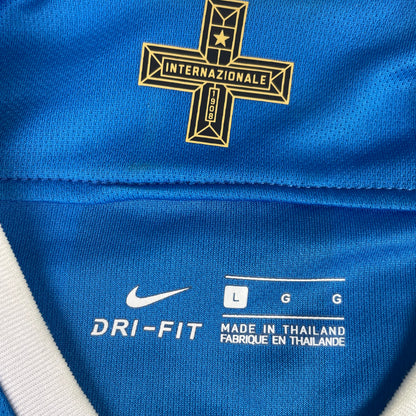 Nike Inter Milan Pirelli Home Soccer Jersey Blue Black Striped