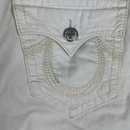 True Religion White Straight Leg Jeans Made in USA