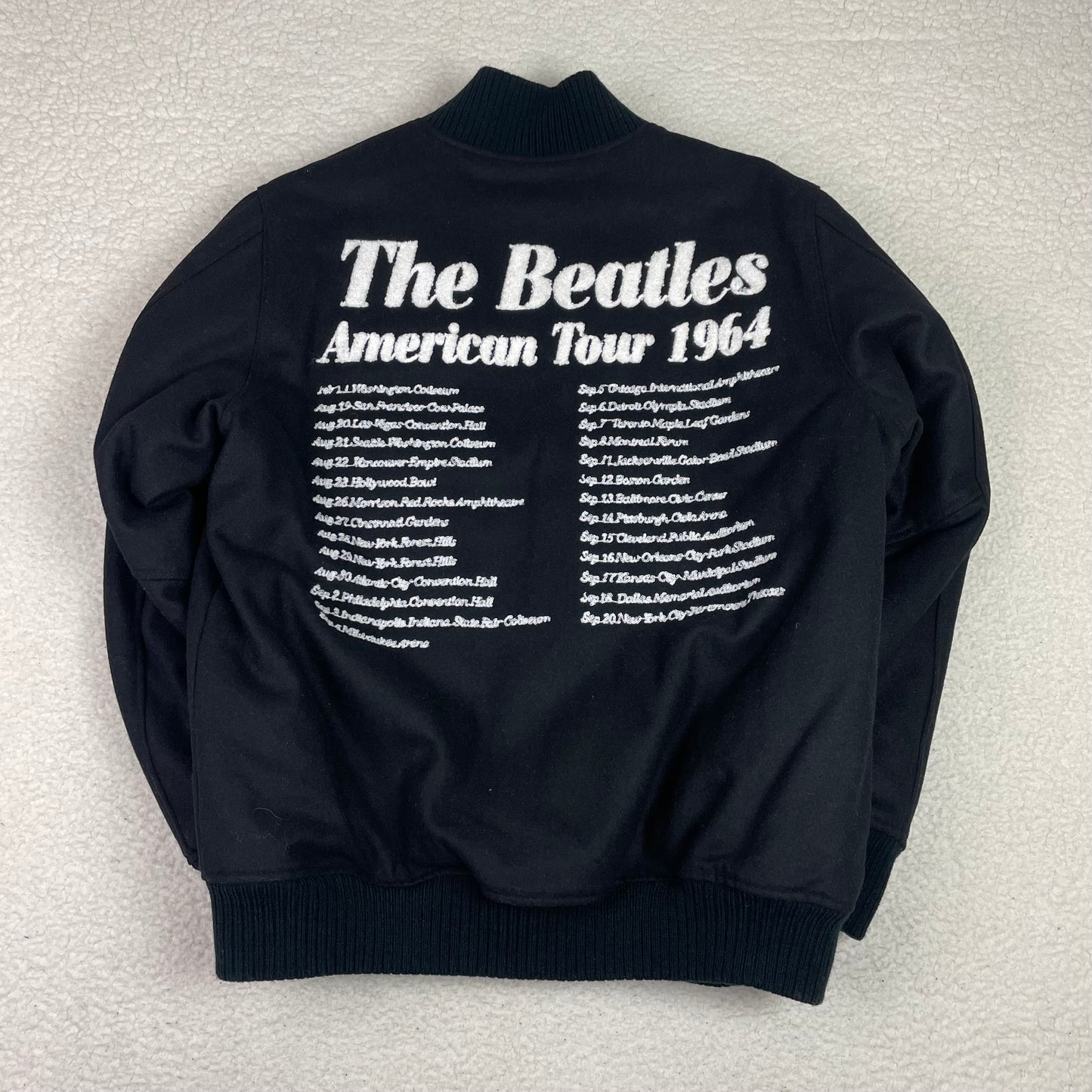 Beatles 50th 1964 Tour Quilt Line Bomber Jacket