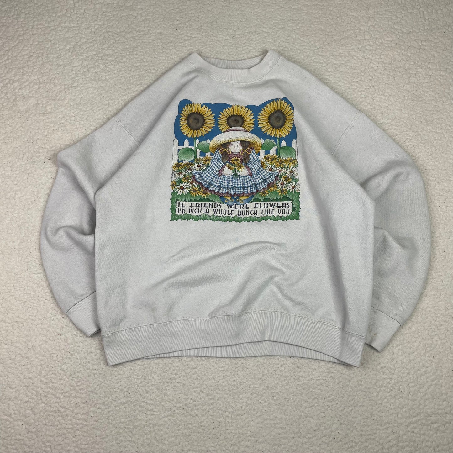 Vintage Sunflowers Gardening Humour Pullover Sweatshirt