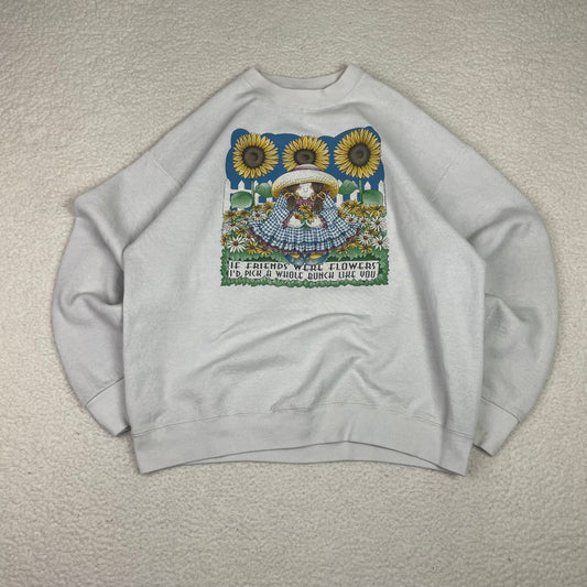 Vintage Sunflowers Gardening Humour Pullover Sweatshirt