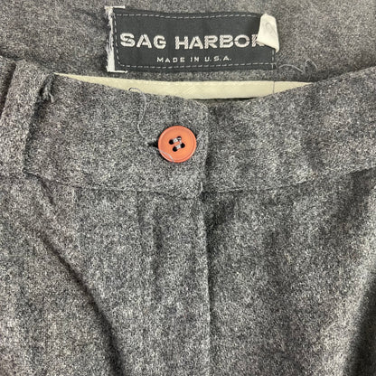 Vintage Sag Harbour Gray 100% Wool Wide Leg Pants