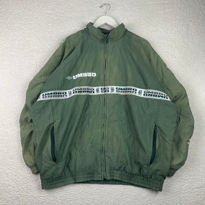 Vintage Umbro Sage Green Zip Up Windbreaker Jacket