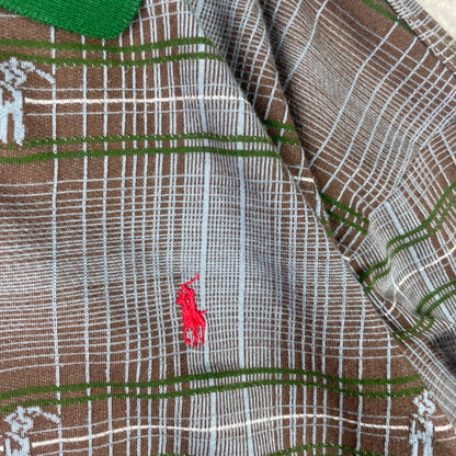 Vintage Polo Ralph Lauren Golf Pattern Polo
