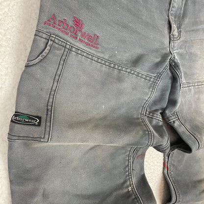 Arborwear Ripstop Gray Double Knee Pants Paint Splatter