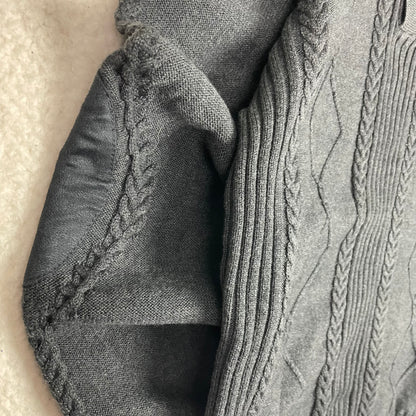 President Stone Fisherman Chunky Cable Knit Sweater