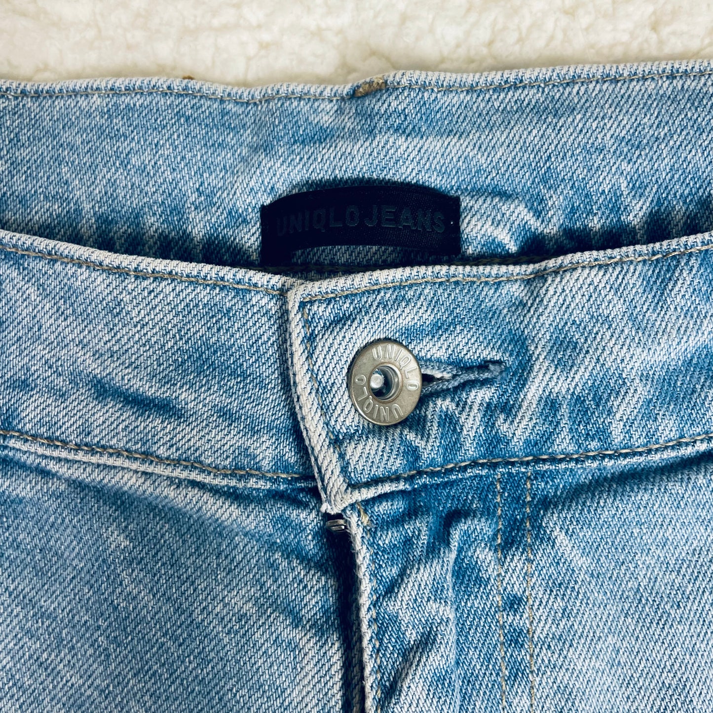 Vintage Uniqlo Light Wash Blue Barrel Oversized Jeans