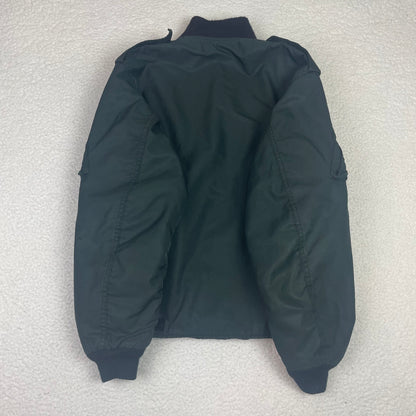 True Vintage 1980s Aviator Satin Bomber Jacket