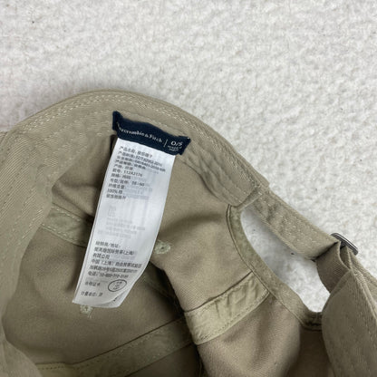 Abercrombie & Fitch Biege Strapback Moose Logo Hat