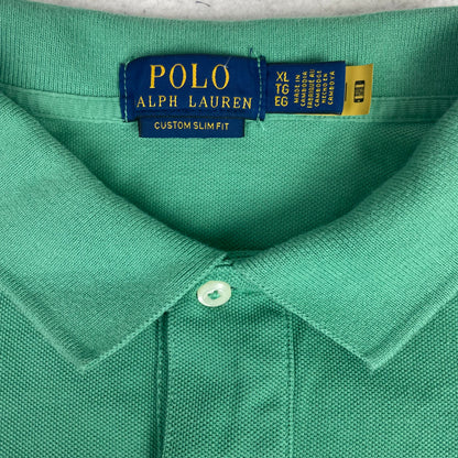 Polo Ralph Lauren Green Custom Slim Fit Polo XL Preppy Golf