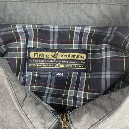 Vintage Flying Scotsman Harrington Flannel Lined Jacket