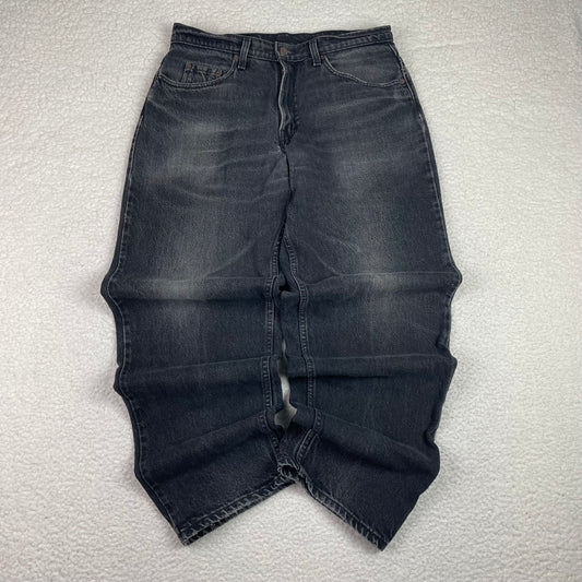 Vintage Levis 535 Euro Fit Gray Wash Barrel Drop Crotch Jeans