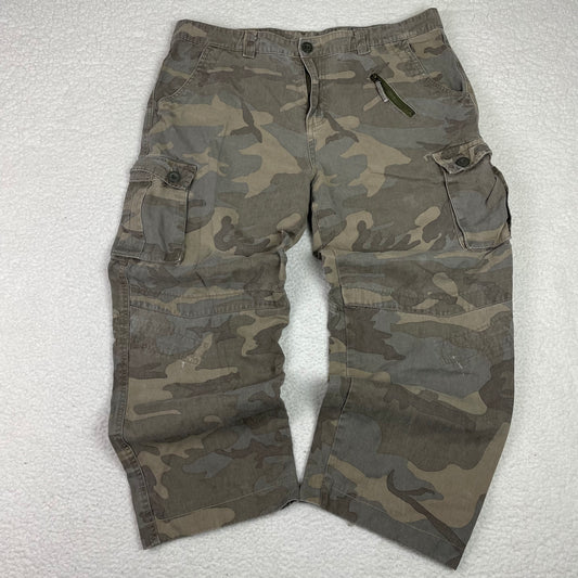 Vintage Super Baggy Woodland Camo Pants