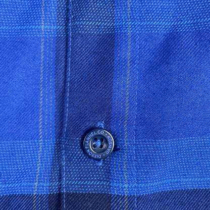 Dixxon Flannel Co Dawson Blue Black Plaid Button Up Shirt