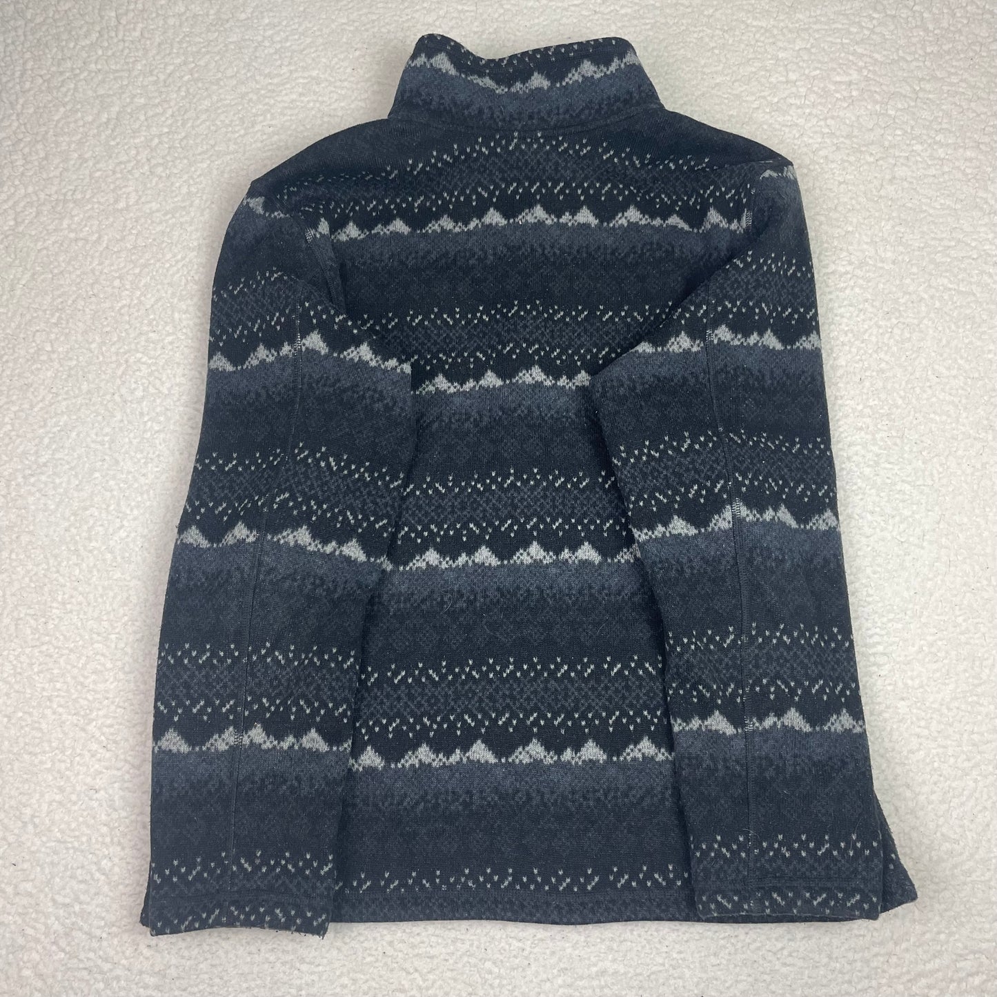The North Face Gray Fair Isle 1/4 Zip Up Sweater