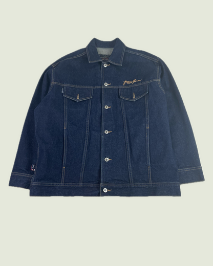 Y2K Phat Farm Dark Wash Denim Trucker Jacket