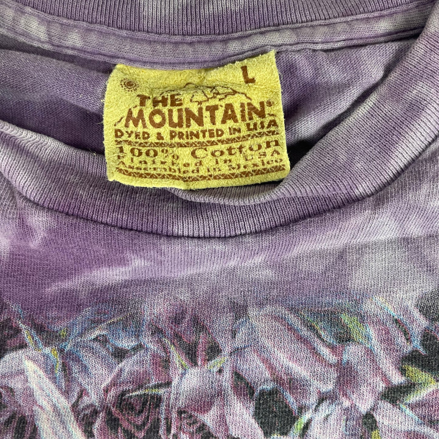 Vintage The Mountain Sheila Wolk Fairy Tye Dye Shirt