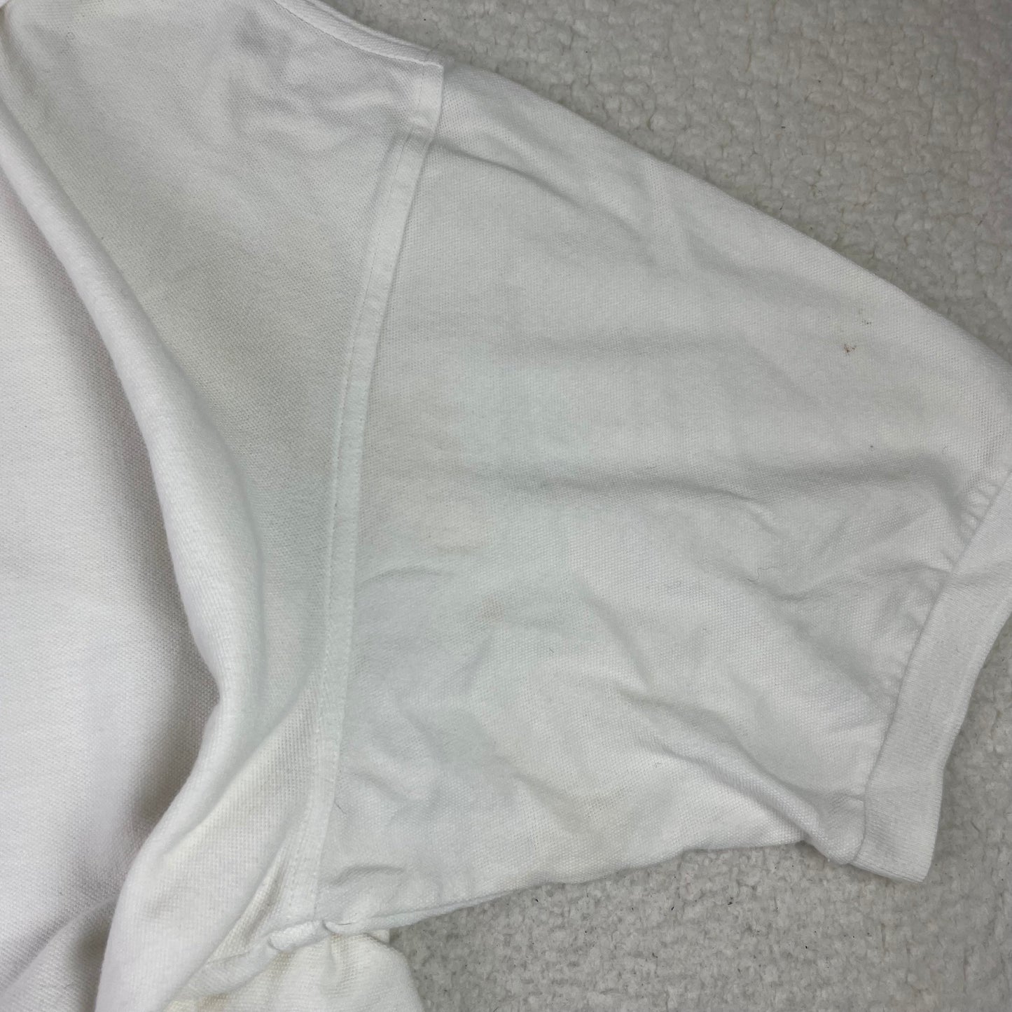 Vintage Nike Center Logo Cream White Polo
