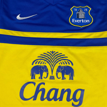 Nike Everton FC Yellow Blue Chang Sponsor Soccer Jersey