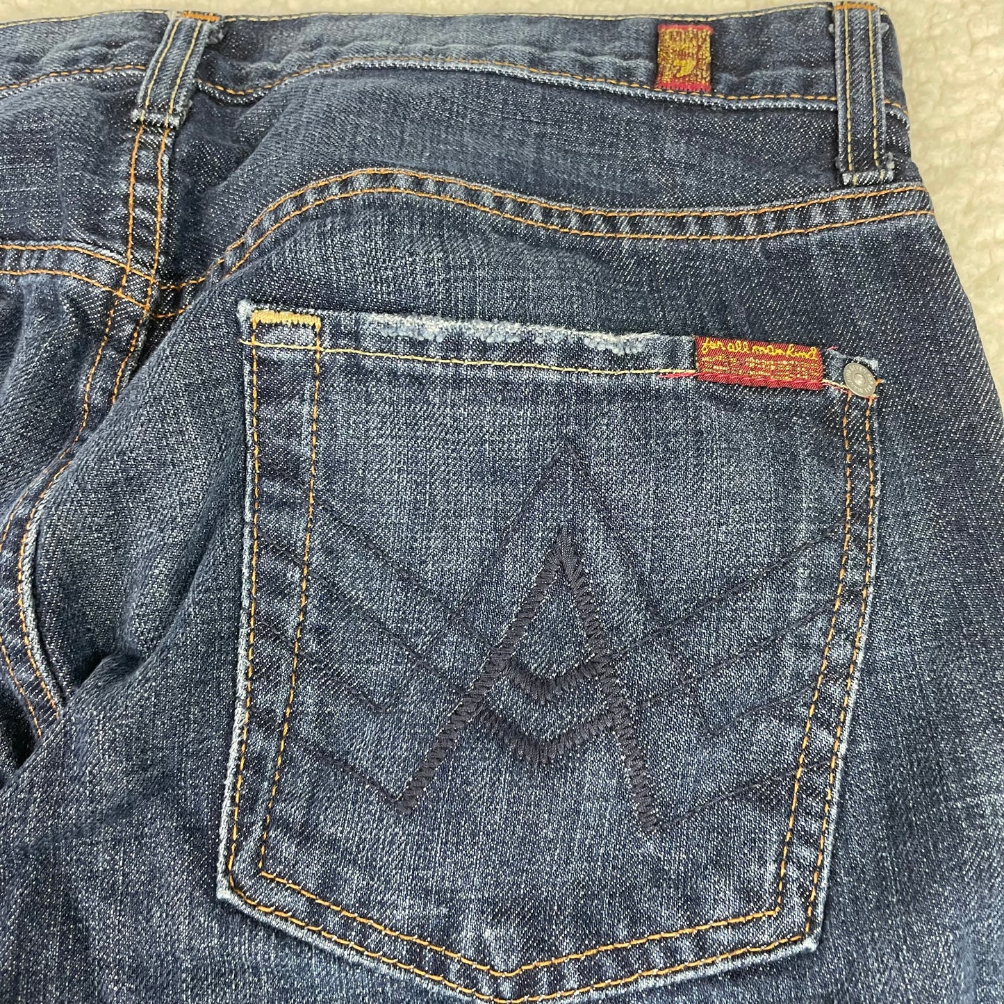 7 Seven For All Mankind Brett Dark Wash Bootcut Jeans