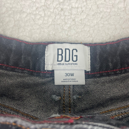 BDG Baggy Barrel Gray Drop Crotch Button Fly Denim Jeans