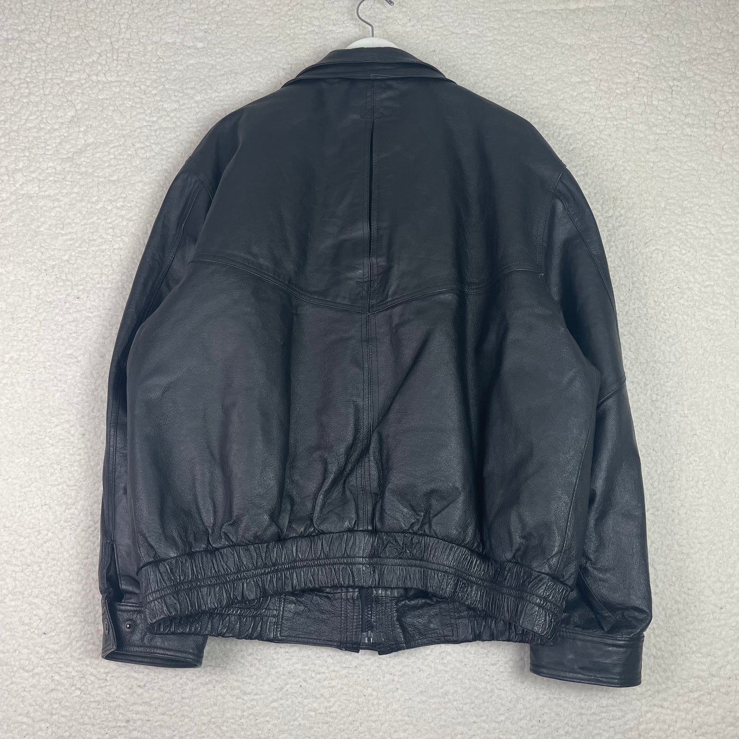 Pelle Cuir Genuine Leather Bomber Jacket