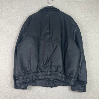 Pelle Cuir Genuine Leather Bomber Jacket