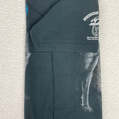 Vintage First Nation Wolves in Nature Single Stitch Shirt