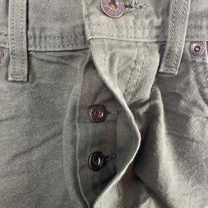 Naked & Famous Army Green Duck Selvedge Jeans