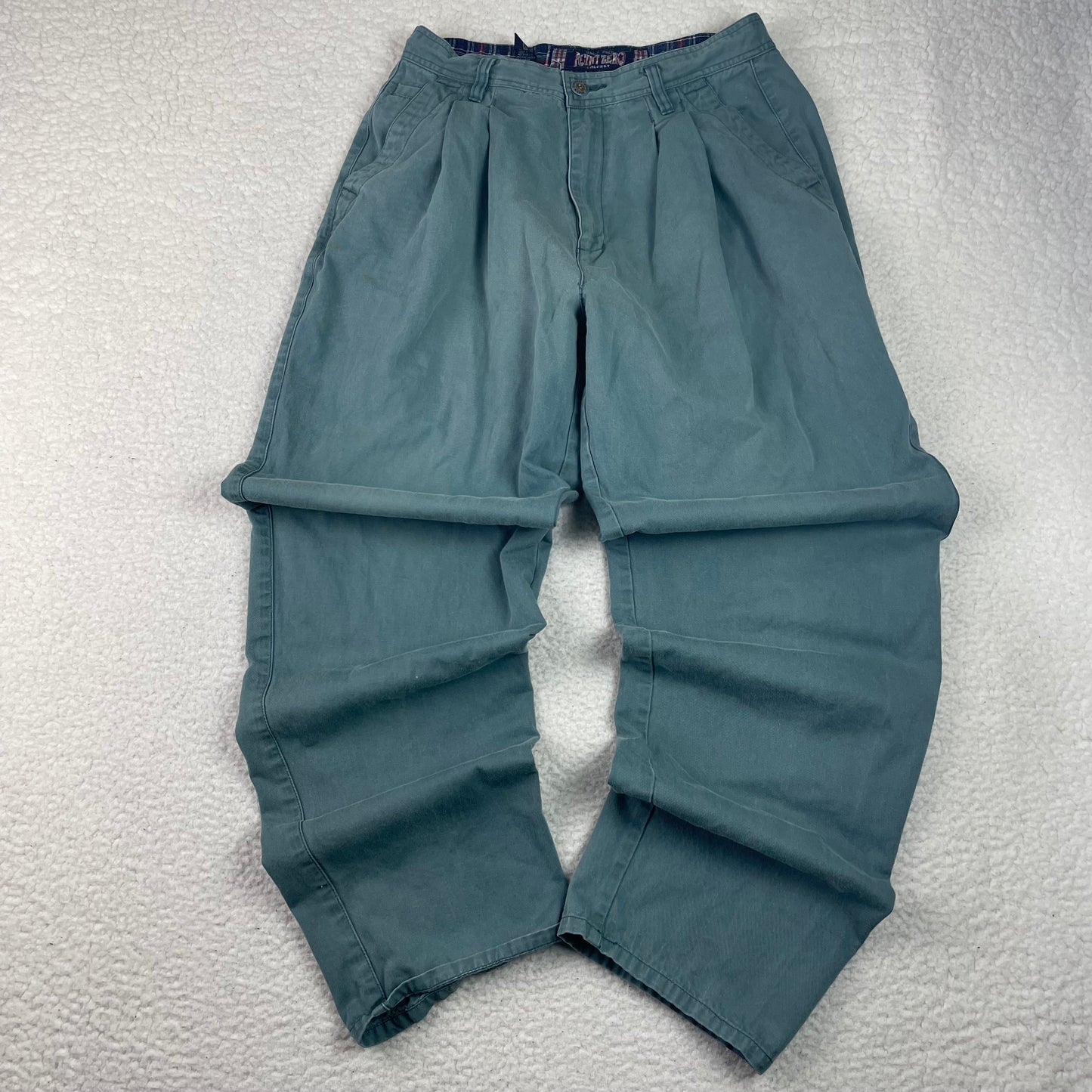 Vintage Point Zero Pleated Barrel Relaxed Fit Pants