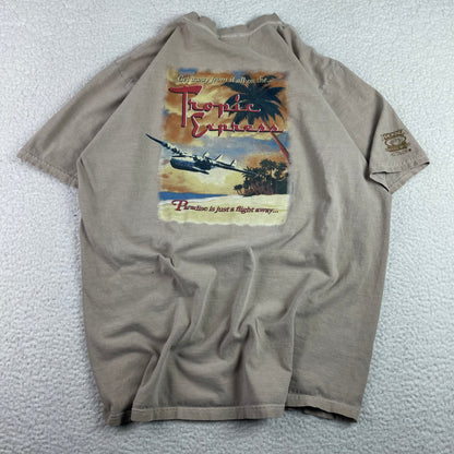 Vintage Crazy Shirt Kona Coffee Dyed Tropic Express Hawaii