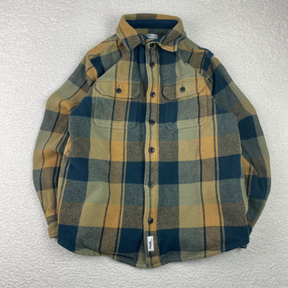 Frank & Oak Button Up Plaid Shrit Fleece Shacket