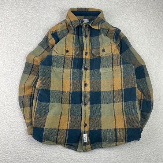 Frank & Oak Button Up Plaid Shrit Fleece Shacket