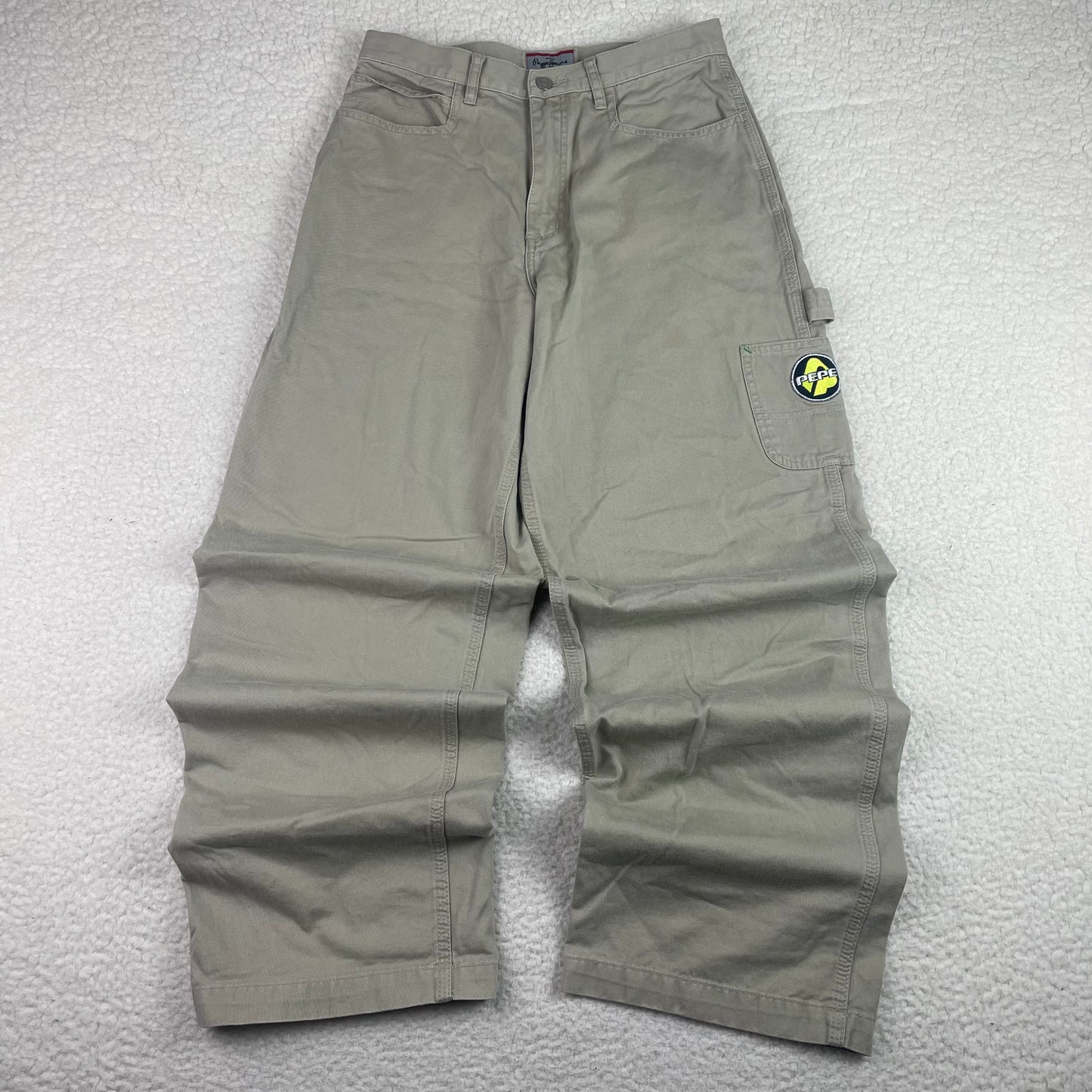 Vintage Pepe Jeans Tan Khaki Carpenter Cargo Pants
