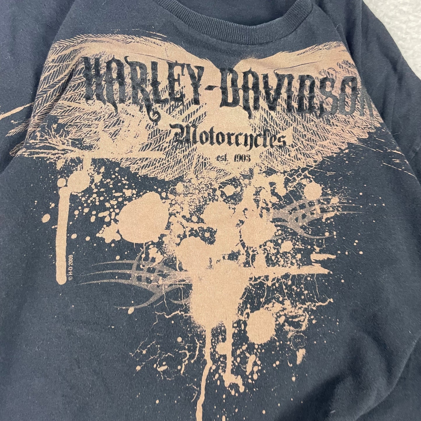 Vintage Harley Davidson Affliction Style Y2K Graphic Shirt