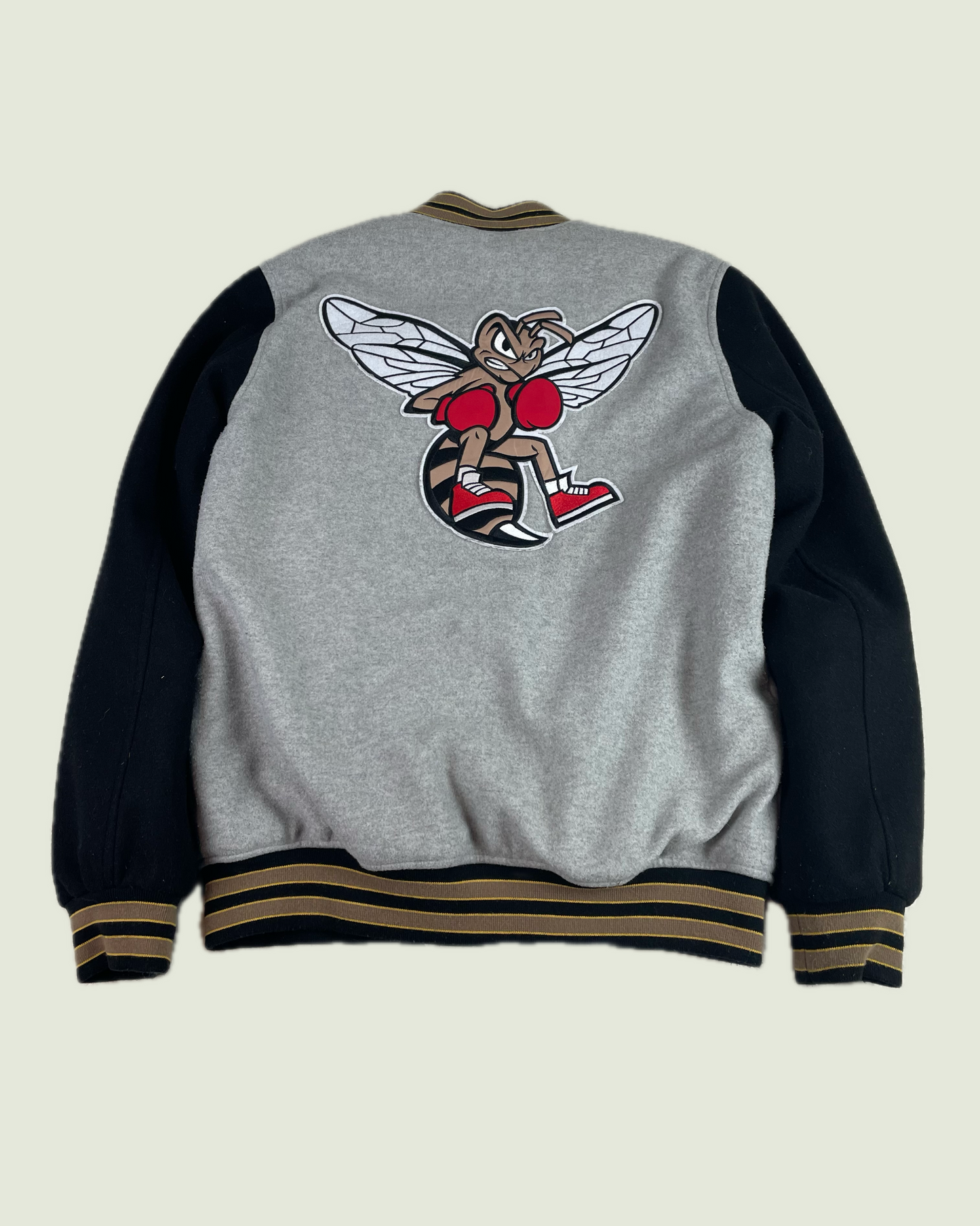 Y2K No Fear Ready To Bumble Varsity Letterman Jacket