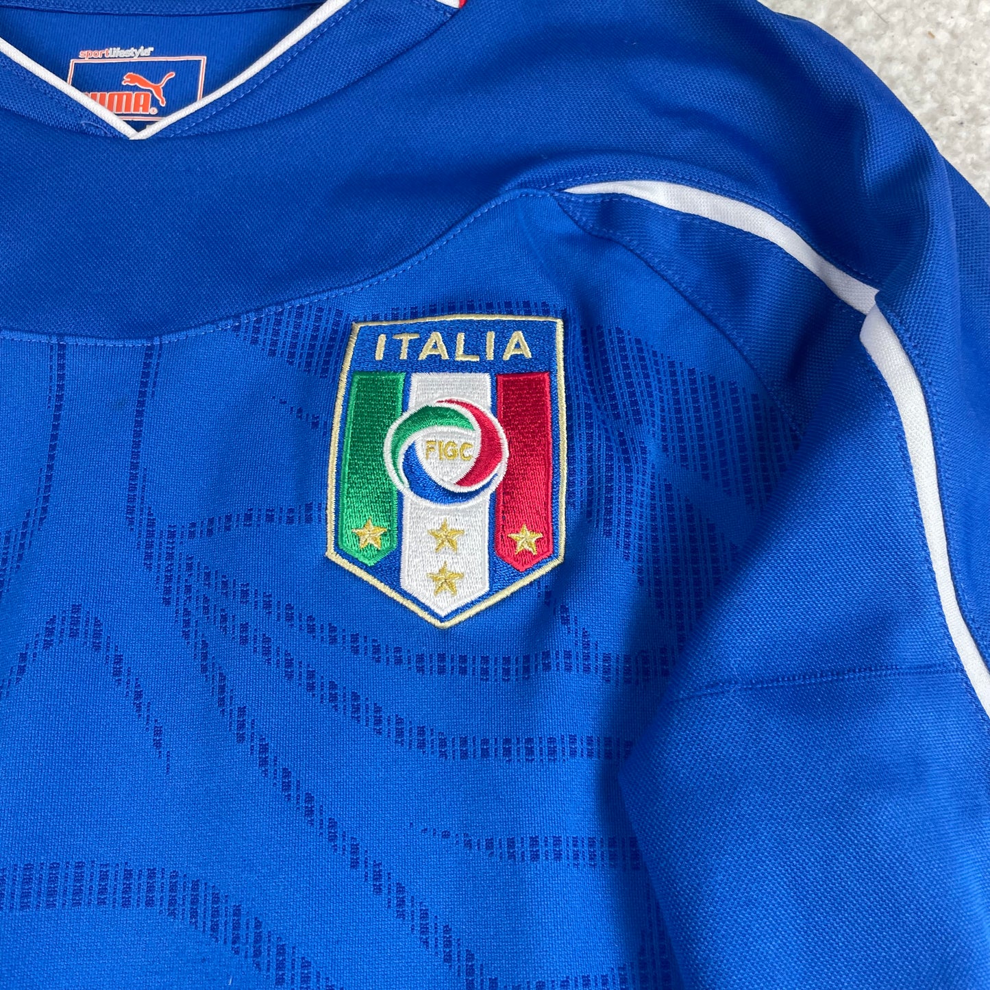 Y2K Puma Italy Football Club Long Sleeve Jersey 2014