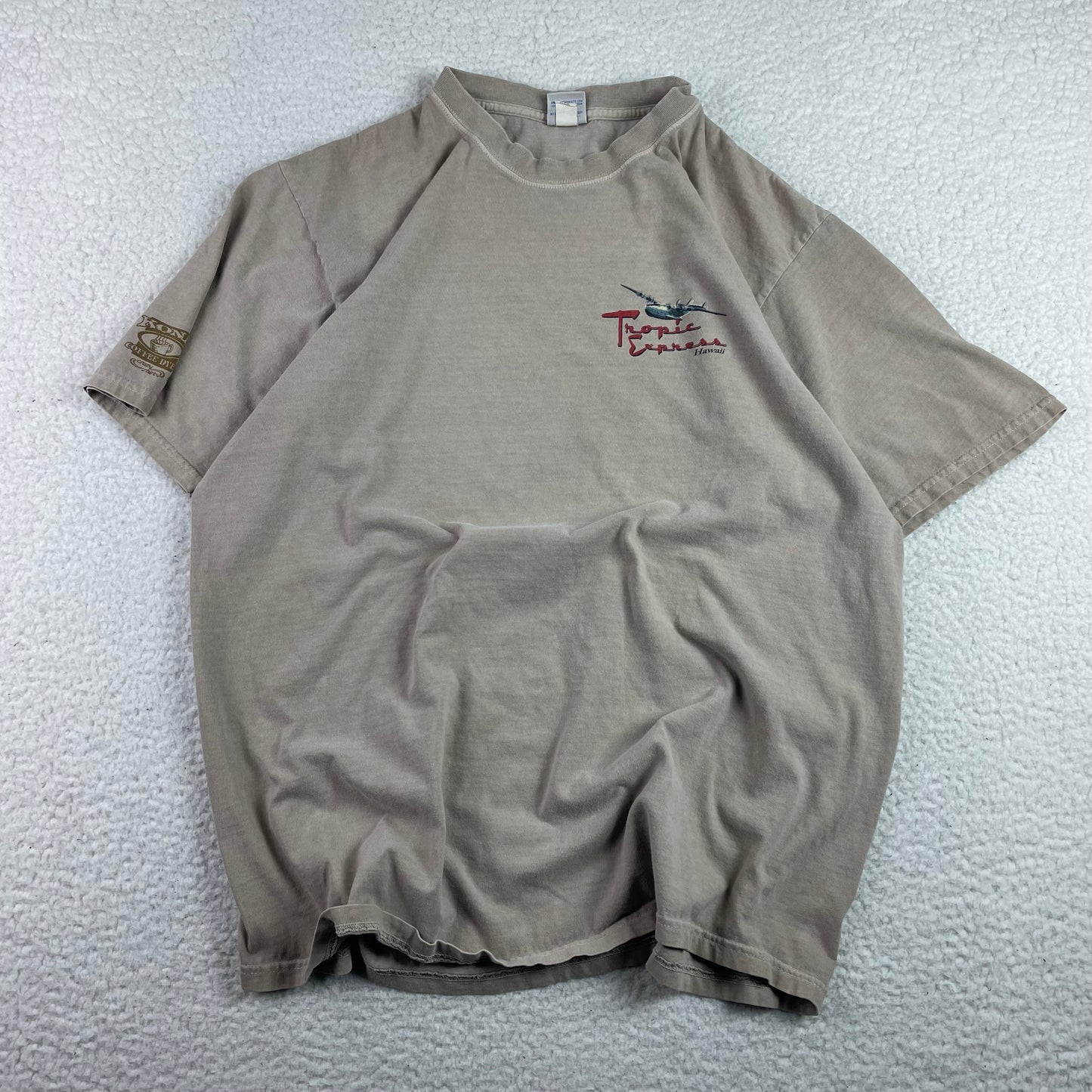Vintage Crazy Shirt Kona Coffee Dyed Tropic Express Hawaii
