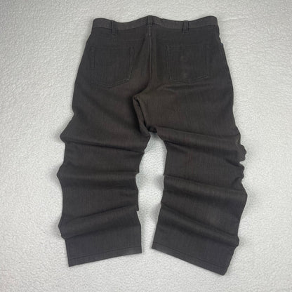 Wide Leg Brown Low Crotch Barrel Baggy Pants